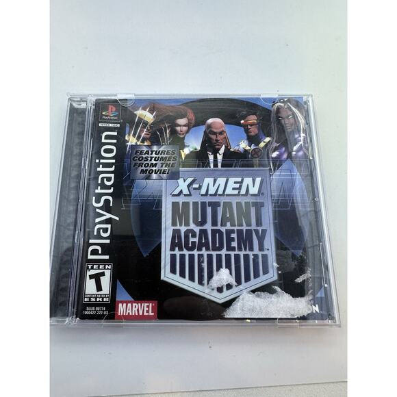 X-Men: Mutant Academy (Sony PlayStation 1, 2000) PS1 Complete CIB Tested - Picture 2 of 4